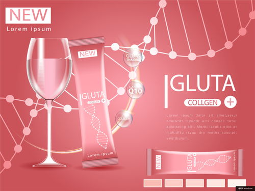 健康食品與醫美海報的平面設計藝術